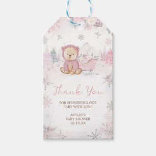 Etiqueta Para Presente O Bebê Está Frio Fora Do Urso Menino Favorito