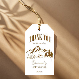 Etiqueta Para Presente O chá de fraldas personalizado do pequeno camper b