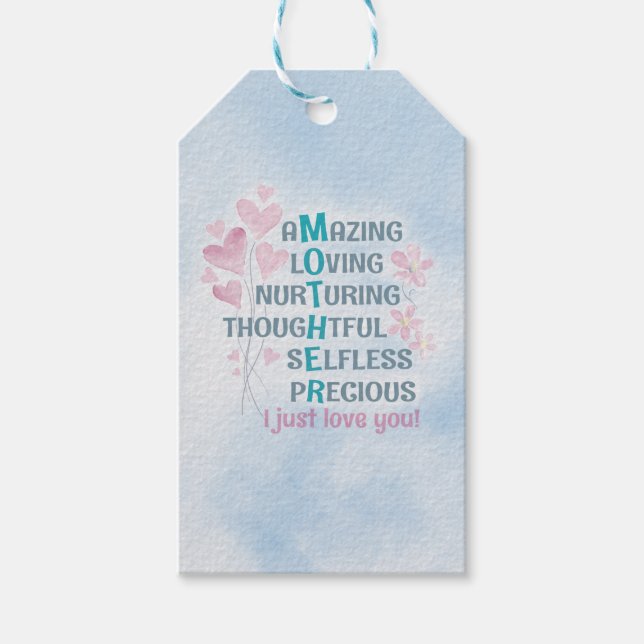 Etiqueta Para Presente O coração da mãe (Frente)