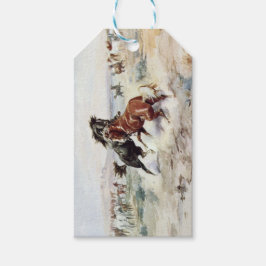 Etiqueta Para Presente O Desafio (Cavalos no Oeste Americano)