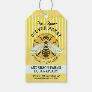 Etiqueta Para Presente O frasco da abelha do Apiary do mel da abelha
