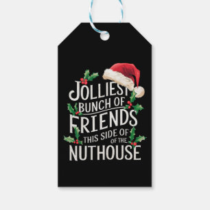 Etiqueta Para Presente O grupo mais alegre de amigos Natal Correspondênci