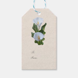 Etiqueta Para Presente O lírio de Calla floresce o casamento nupcial