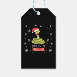 Etiqueta Para Presente O Melhor Dia De Natal De Todos Com A Minha Cobra, 