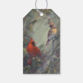 Etiqueta Para Presente "O Natal Está Chegando" Cardinals
