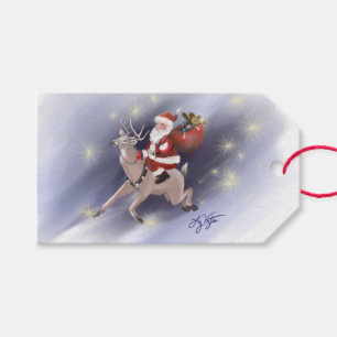 Etiqueta Para Presente O papai noel entrega Tag do presente