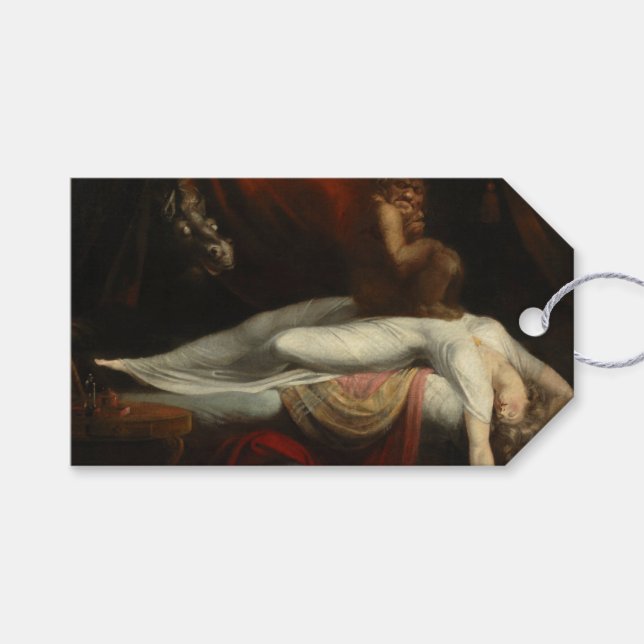 Etiqueta Para Presente O Pesadelo (de Henry Fuseli) (Frente (horizontal))