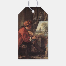 Etiqueta Para Presente O Pintor em Seu Estúdio (de François Boucher)