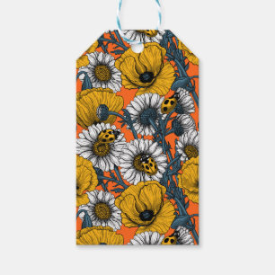 Etiqueta Para Presente O prado em amarelo e azul