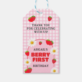 ETIQUETA PARA PRESENTE O PRIMEIRO ANIVERSÁRIO BERRY
