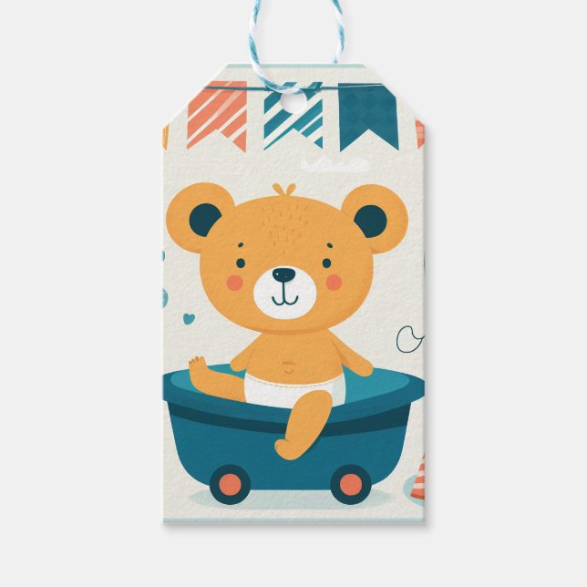 Etiqueta Para Presente O primeiro banho do bebê (Frente)