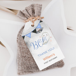 Etiqueta Para Presente O Primeiro Favor de Aniversário do Spooky One Boy