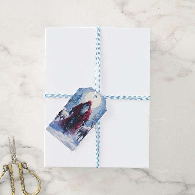 Etiqueta Para Presente O Rei do Inverno Chega.  (Com cordão)