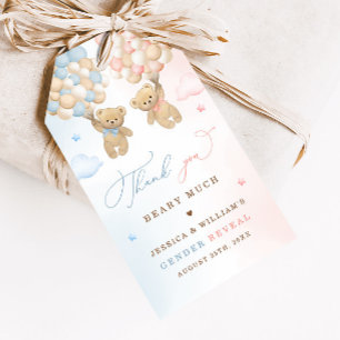 Etiqueta Para Presente O Sexo Do Urso Teddy Revela Muito Obrigado