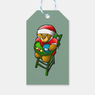 Etiqueta Para Presente O ursinho de Natal