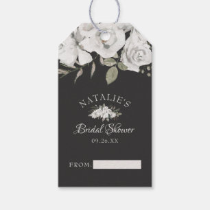 Etiqueta Para Presente O vintage ama o chá nupcial floral branco da