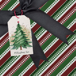 Etiqueta Para Presente O Vintage da árvore de Natal