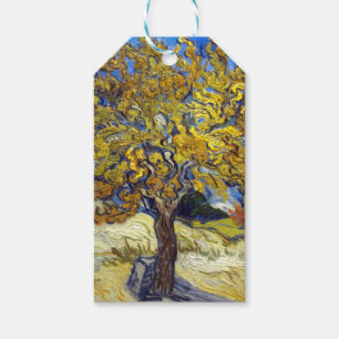 Etiqueta Para Presente Obra-Prima da Arte da Árvore de Amora de Van Gogh