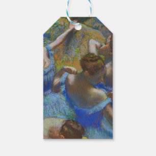 Etiqueta Para Presente Obra-Prima de Arte Fina Azul Bailarinas de Degas