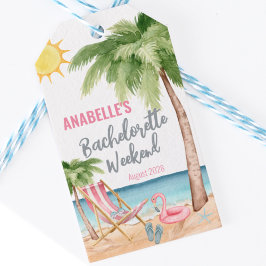 Etiqueta Para Presente Obrigado Bachelorette Tropical Beach Favor