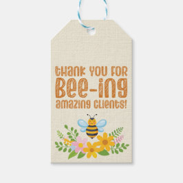 Etiqueta Para Presente Obrigado Bee Honey Client Apprecie Realtor