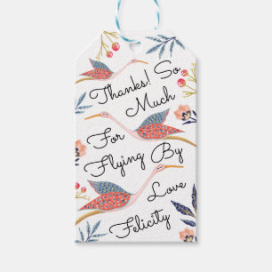 Etiqueta Para Presente Obrigado! Chá de fraldas de Storages Botânicos F