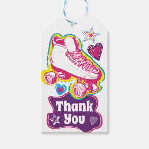 Etiqueta Para Presente Obrigado da festa de aniversário do skate de rolo