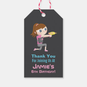 Etiqueta Para Presente Obrigado da menina do jogo do Tag do laser você