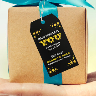 Etiqueta Para Presente Obrigado da trabalheira da borla da graduação vo