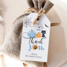 Etiqueta Para Presente Obrigado de aniversário de Dia das Bruxas de Spook