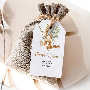 Etiqueta Para Presente Obrigado de berçário Boho você marca