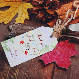 Etiqueta Para Presente Obrigado de casamento de Wildflower, seu presente