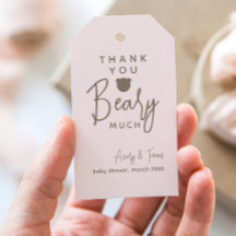 Obrigado de Chá de fraldas simples e moderno minim