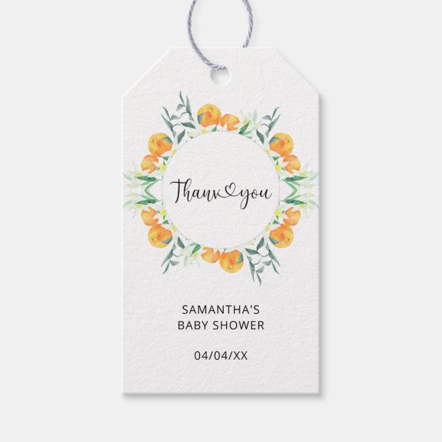 Etiqueta Para Presente Obrigado de Citrus (Frente)