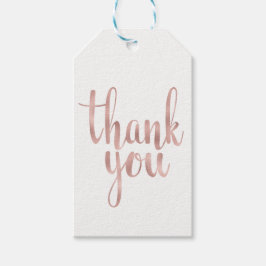 Etiqueta Para Presente obrigado de ouro de rosa favorece etiquetas, folha