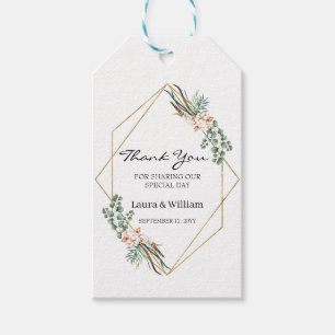 Etiqueta Para Presente Obrigado do favor do casamento do algodão do
