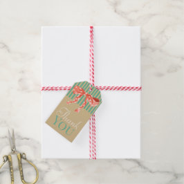 Etiqueta Para Presente Obrigado lindo trabalho de arte vintage Kraft desp