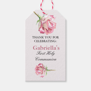 Etiqueta Para Presente Obrigado para rosas de vinda meu primeiro Tag do