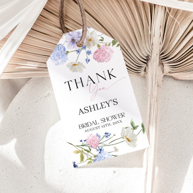 Etiqueta Para Presente Obrigado Pastel Floral (Criador carregado)