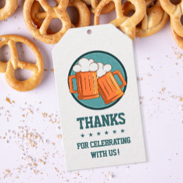 Etiqueta Para Presente Obrigado pelo Aniversário da Cerveja