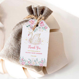Etiqueta Para Presente Obrigado pelo Chá de Bebê da Princesa Cisne