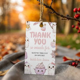 Etiqueta Para Presente Obrigado pelo Primeiro Aniversário do Fantasma Ass