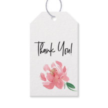 Obrigado Peônia Flor Rosa Aquarela