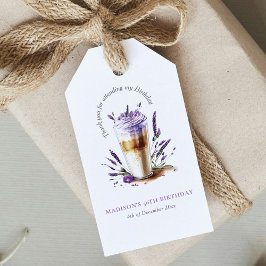 Etiqueta Para Presente Obrigado Personalizado Café Latte Aniversário