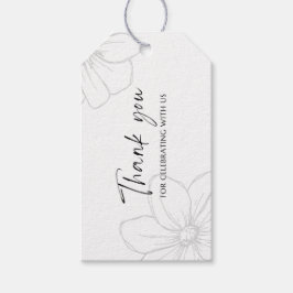 Etiqueta Para Presente Obrigado por celebrar conosco