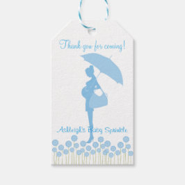 Etiqueta Para Presente Obrigado Por Vir Azul Silhouette Baby Sprinkle
