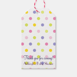 Etiqueta Para Presente Obrigado Por Vir! Chá de fraldas de Bolinhas de Pa