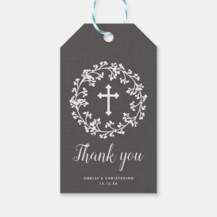 Etiqueta Para Presente obrigado que do batismo da Bebê-respiração voc