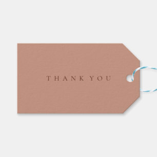 Etiqueta Para Presente Obrigado simples minimalista moderno do erro