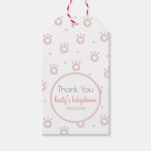 Etiqueta Para Presente Obrigado Tag bonitos do presente de Babyshower das